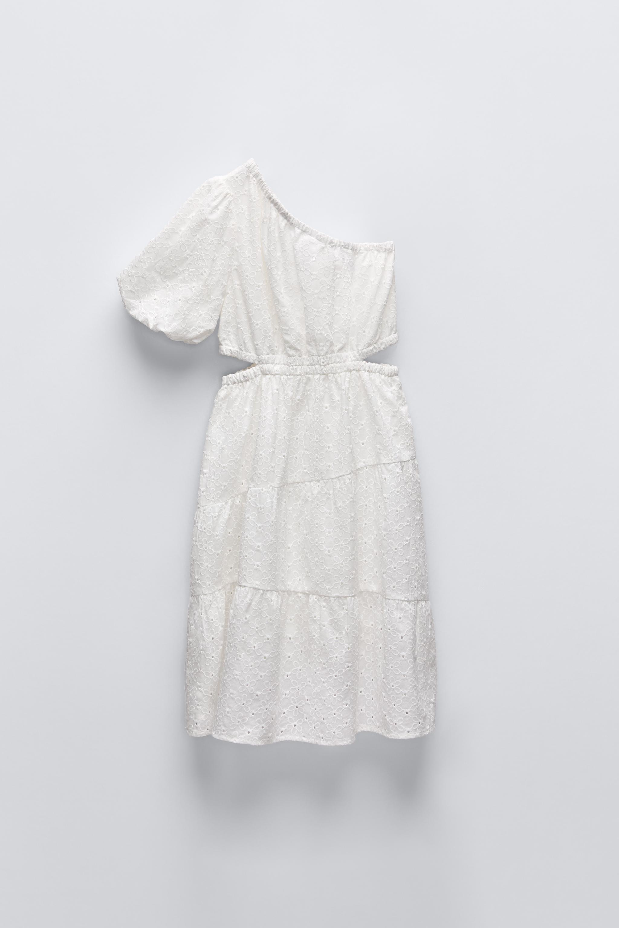 Zara dress embroidered white on sale girls toddler