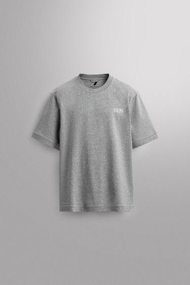コットン トレーニング TシャツグレーマールZaraのコットン トレーニング Tシャツ - グレーマール 