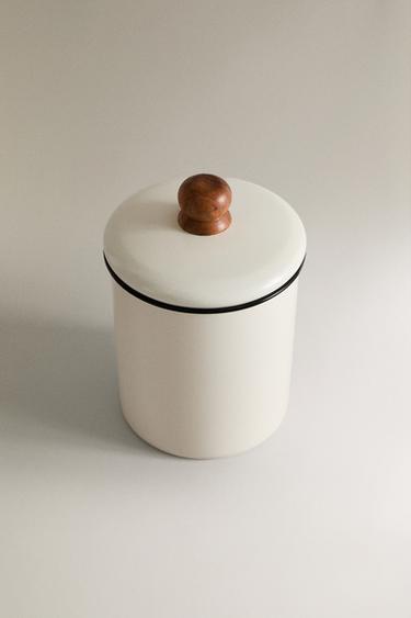 SMALL ENAMELLED JAR FOR PETS TREATS - Multicoloured by Zara - Image 1