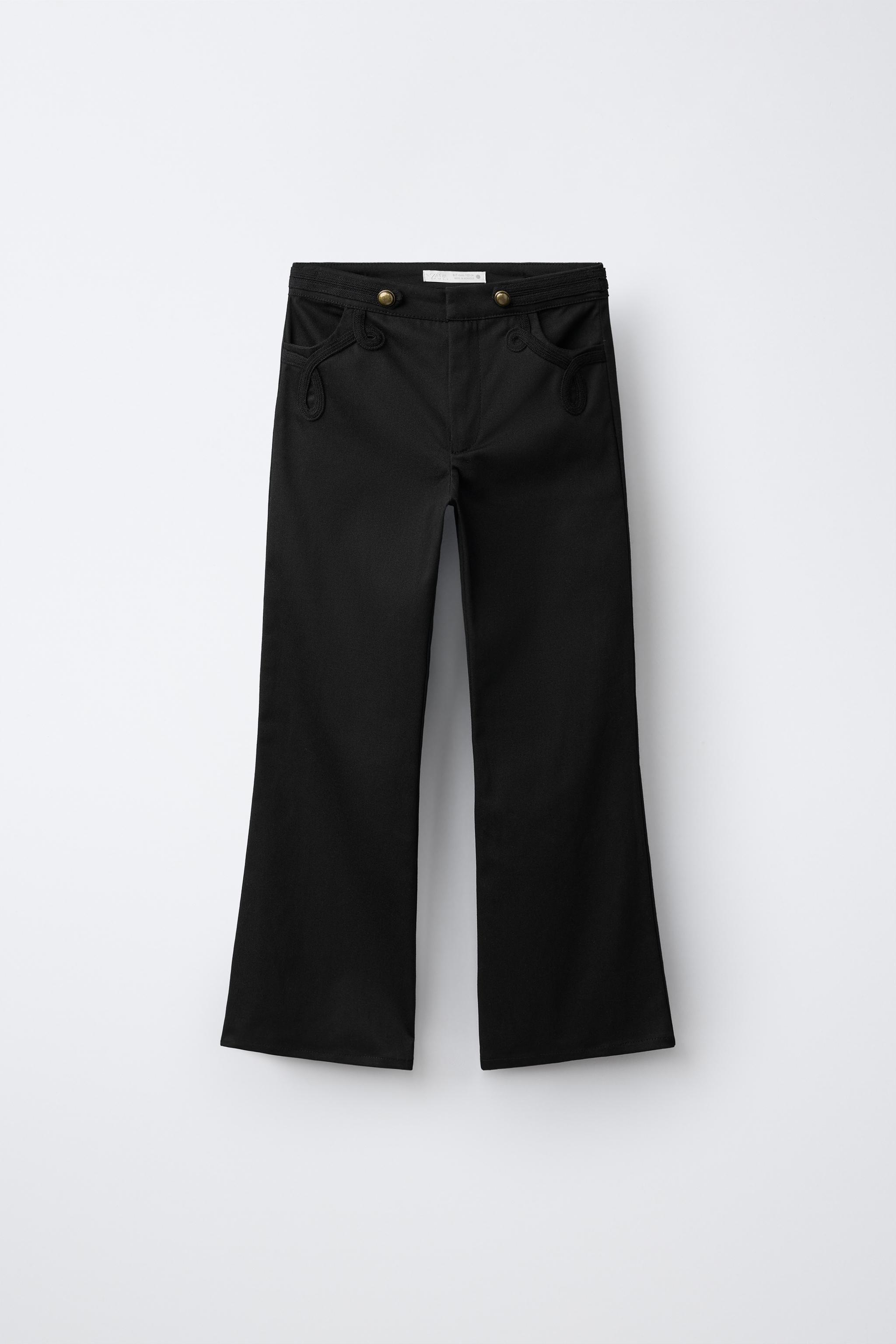 Детские брюки Zara BUTTON FLARE PANTS
