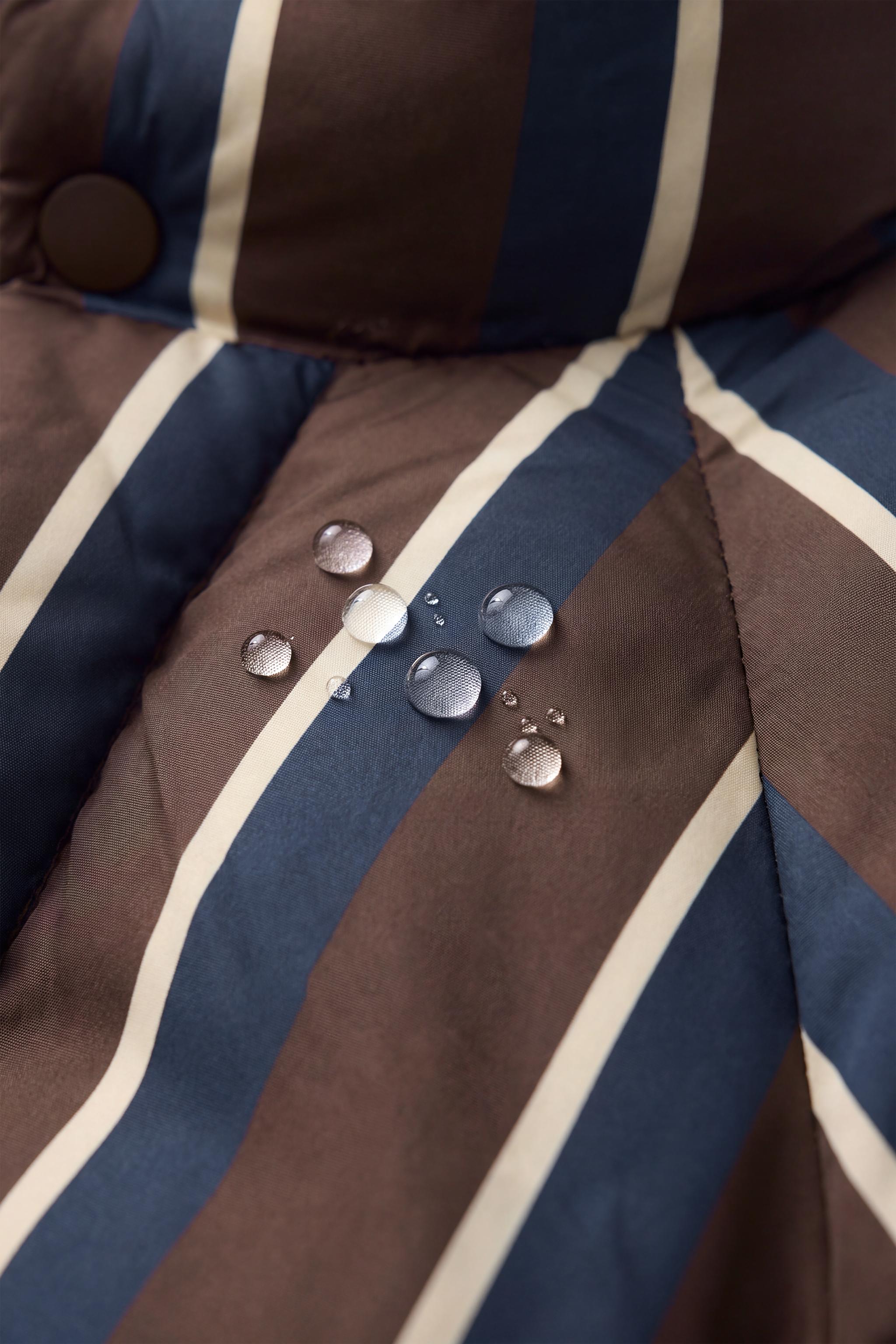 WATER-REPELLENT PADDED STRIPED COAT