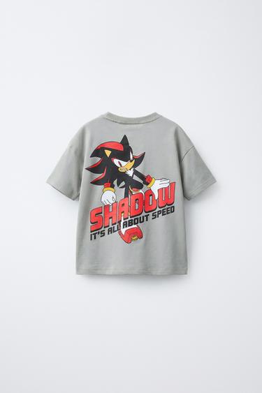 SONIC AND SHADOW © SEGA T-SHIRT - Grey by Zara - Image 1