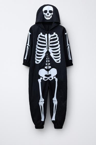 SKELETON JUMPSUIT COSTUME - Black by Zara - Image 0