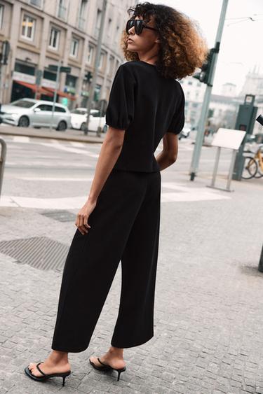 PANTALON AMPLE - Noir de Zara - Image 5
