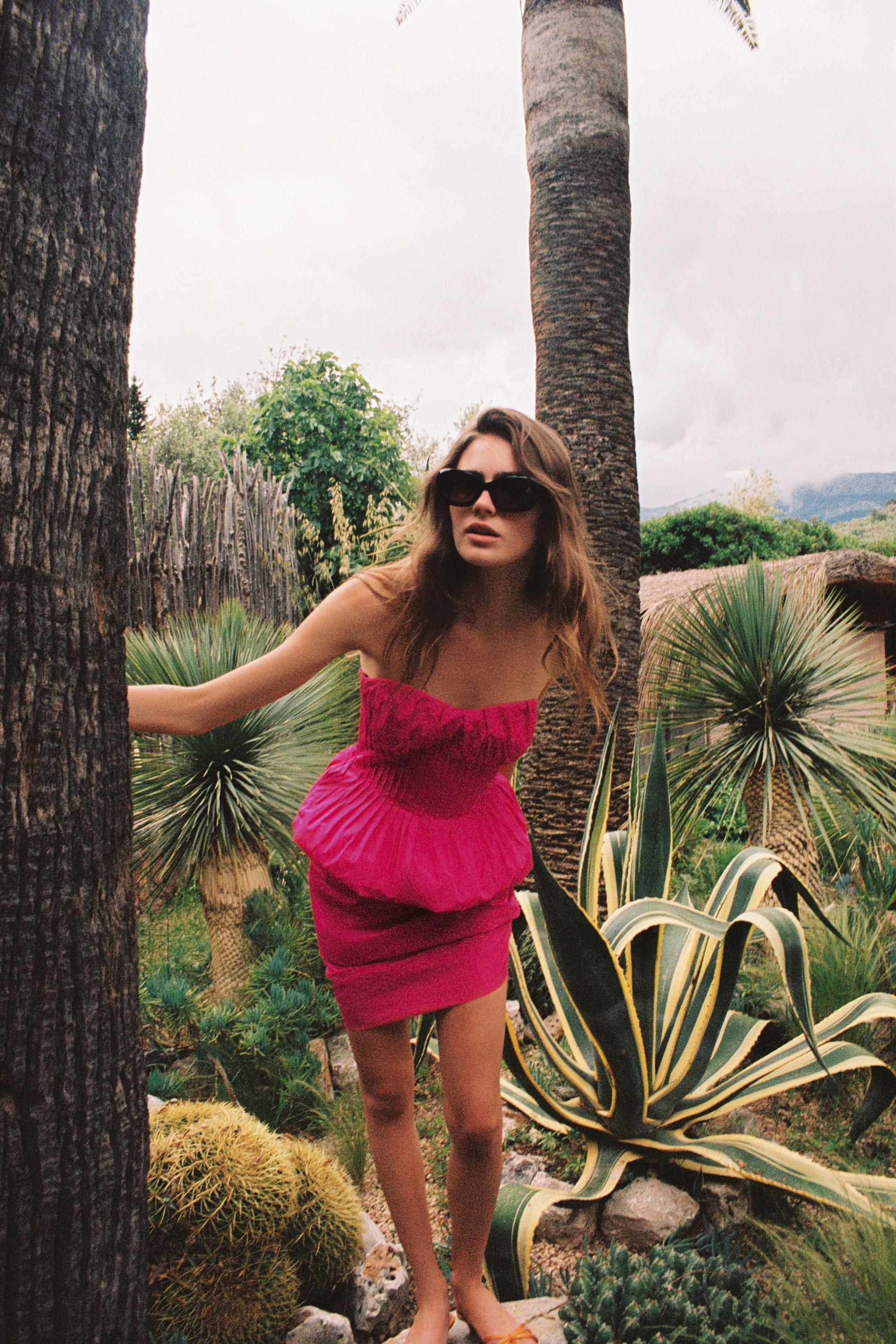 STRAPLESS MINI DRESS