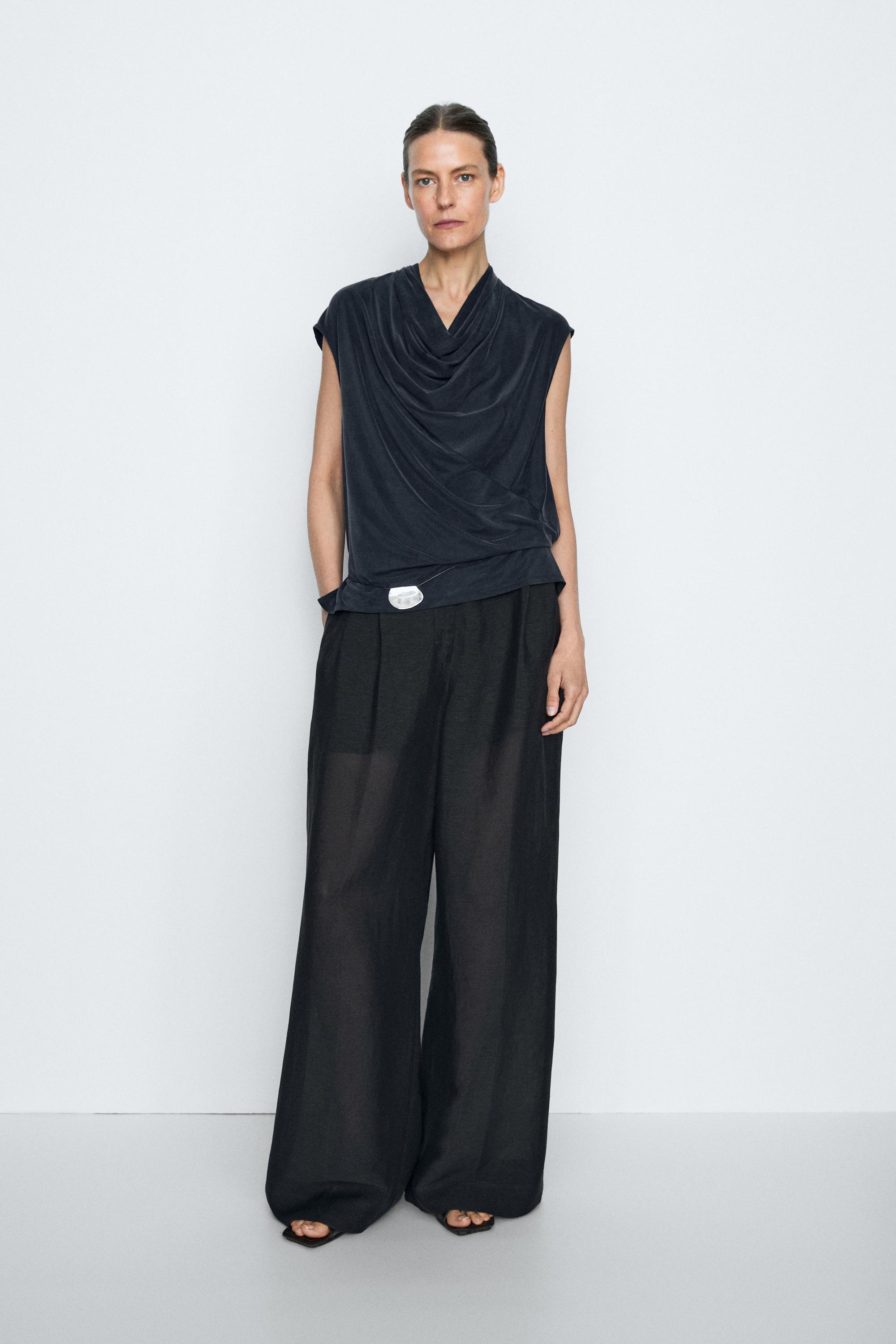 Draped back-tie top - STUDIO