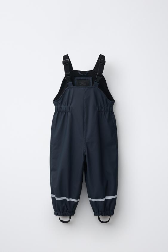 WATER-RESISTANT RUBBERISED JUMPSUIT - Navy blue by Zara - Image 0