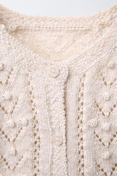 KNIT SHORT JUMPSUIT - Light beige by Zara - Image 2