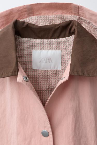 PARKA LÉGÈRE À CAPUCHE - Rose de Zara - Image 6