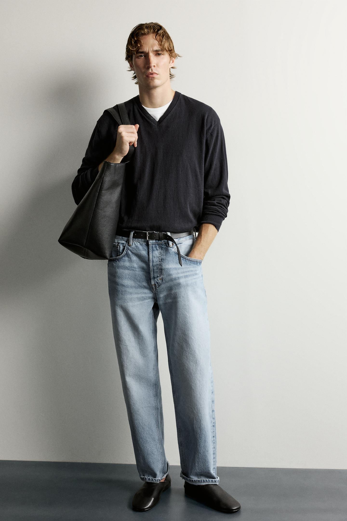 Мужская сумка Zara XL Shopper, цвет: Чёрный — фото 2