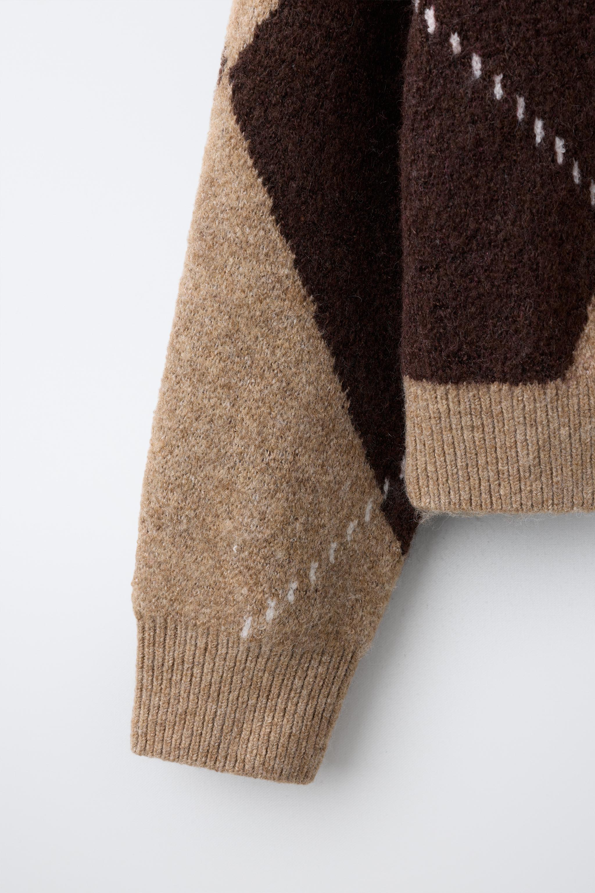 ARGYLE KNIT SWEATER