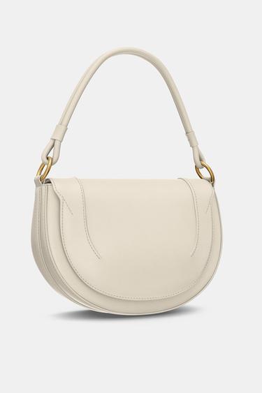CANVAS STITCHED CROSSBODY BAG - Ecru de Zara - Image 5