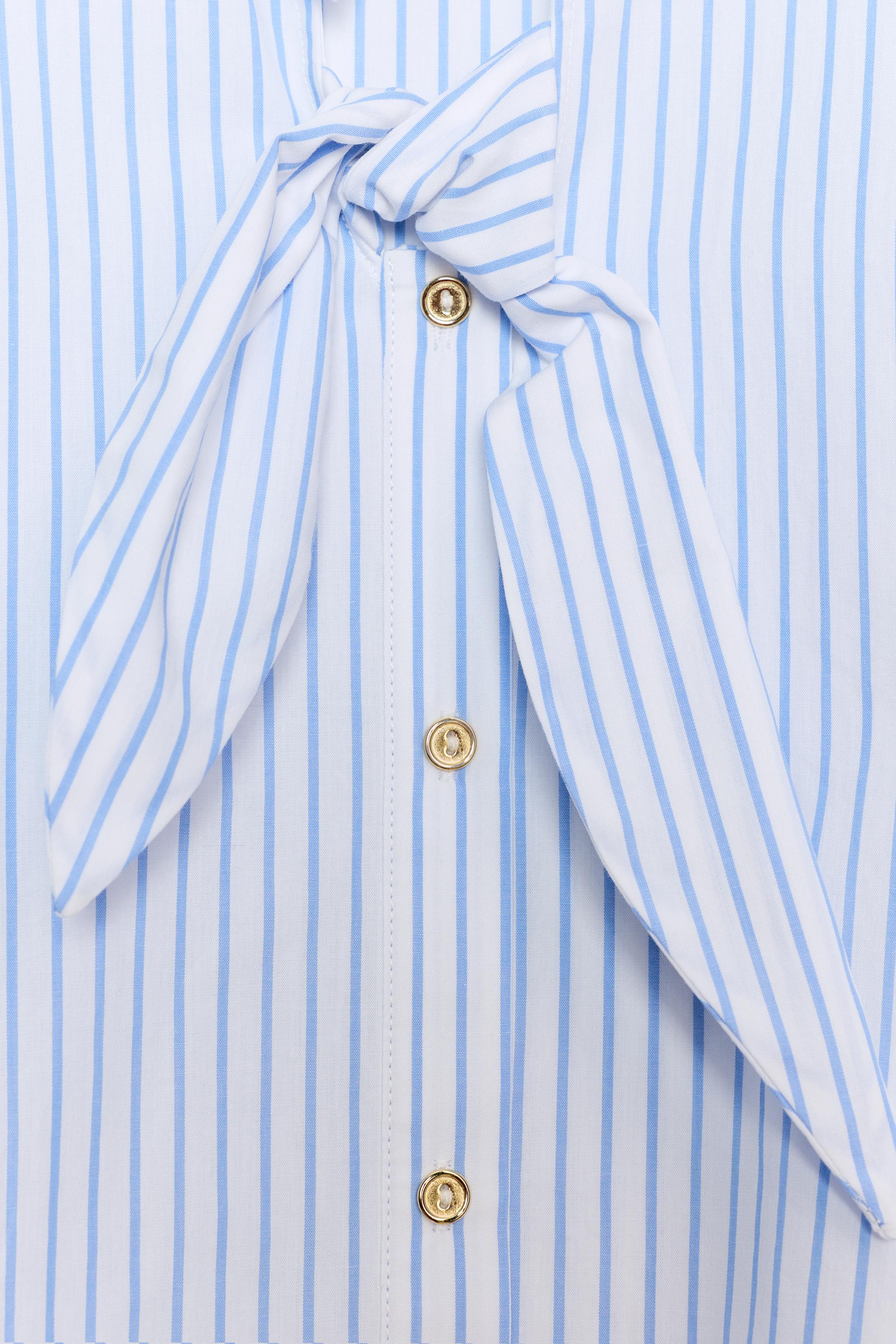 STRIPED TIED TOP