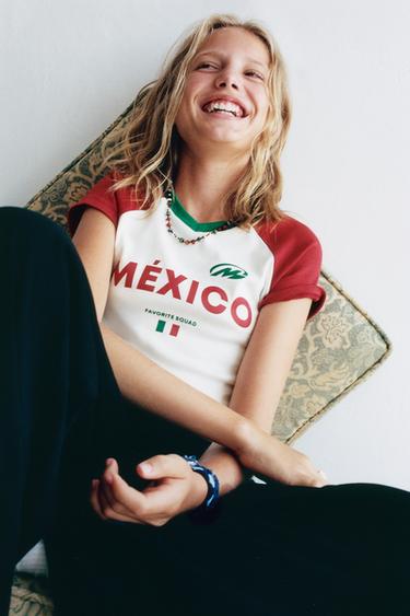 MEXICO PRINT T-SHIRT - White by Zara