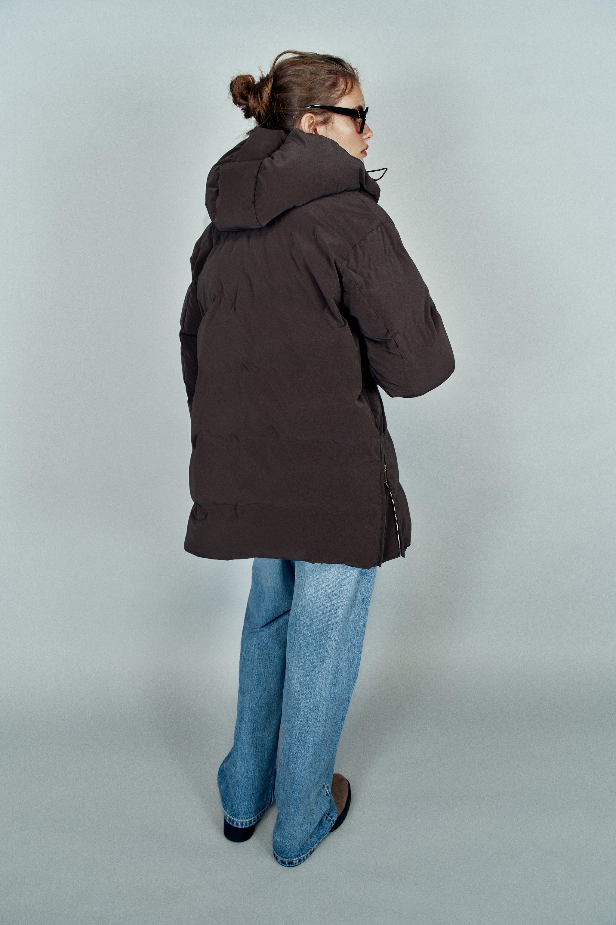 ANORAK EFFET GOMME À CAPUCHE WINDPROOF