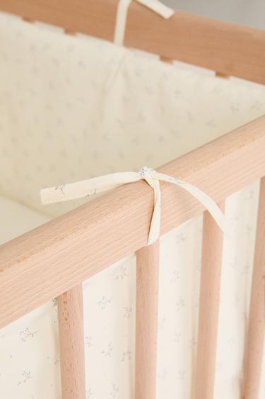 CHILDREN’S FLORAL COT BUMPER COVER - Butter by Zara - Image 3