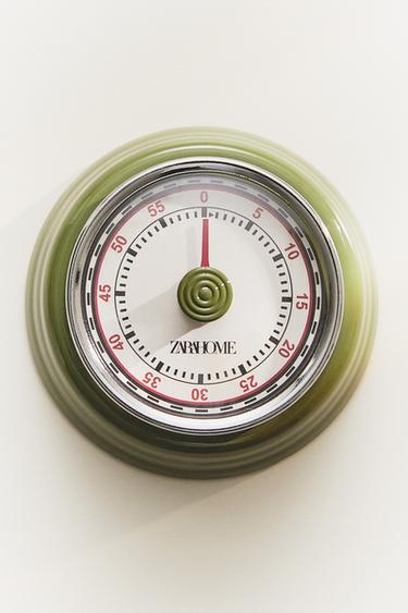 KITCHEN TIMER WITH MAGNET - Olive green by Zara