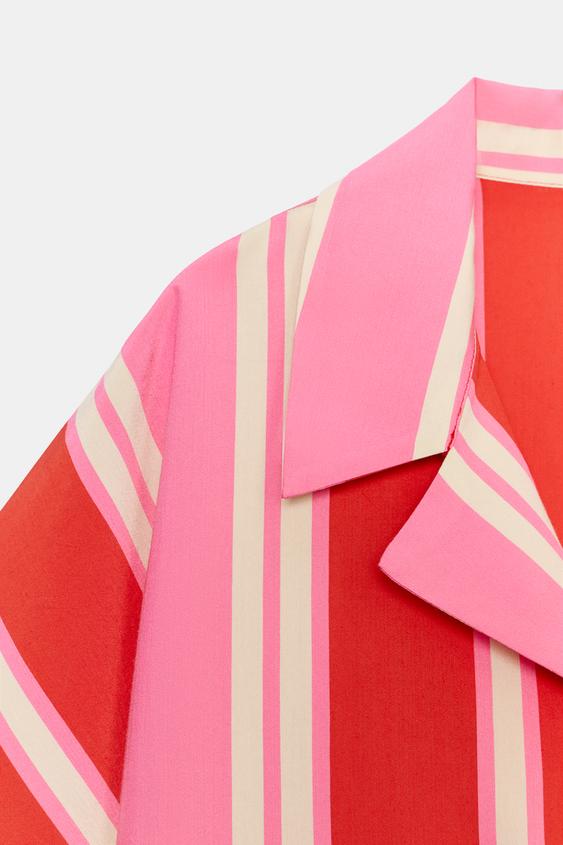 CHEMISE POLO À RAYURES - Multicolore de Zara - Image 8
