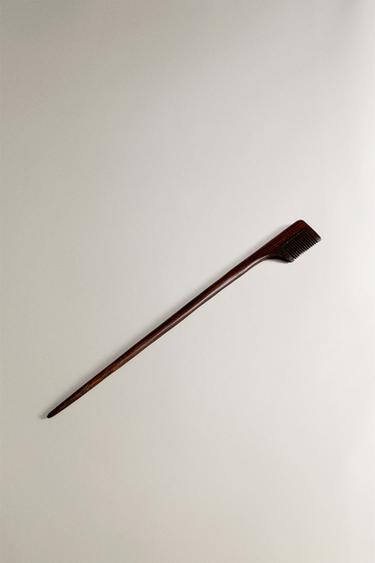 BAMBOO WOOD COMB - Brown by Zara - Image 1