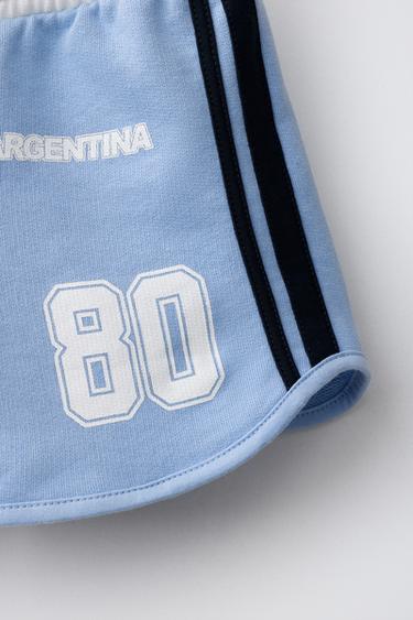 SHORT IMPRIMÉ ARGENTINE - Bleu de Zara - Image 3