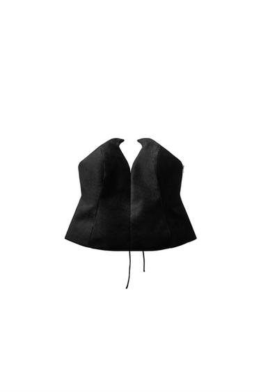 ZW COLLECTION VELVET CORSET TOP