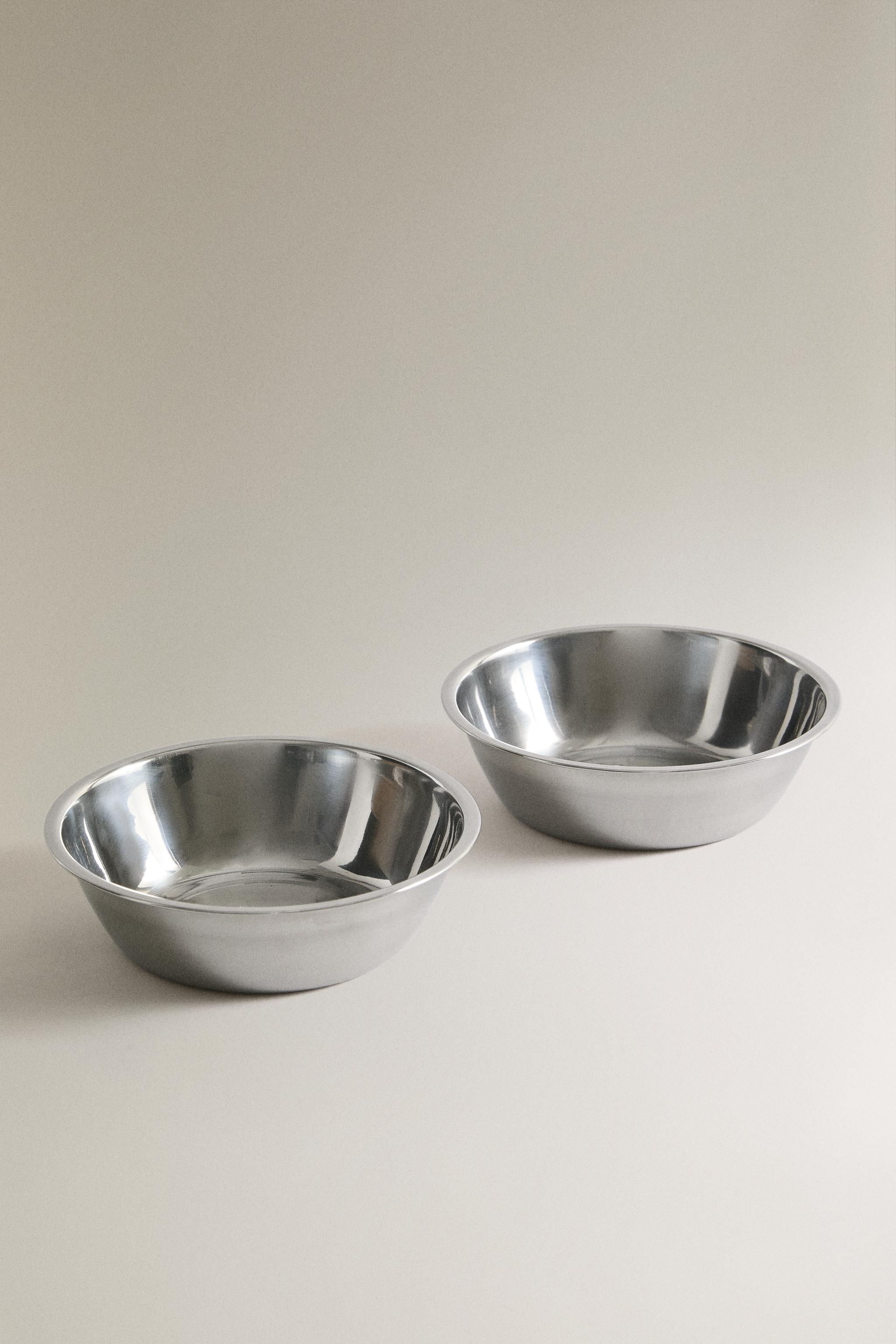 PET FOOD BOWL SET WITH CASE — Brown / Green