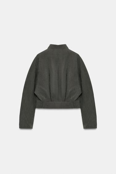 ZW COLLECTION SHORT JACKET - Anthracite grey by Zara