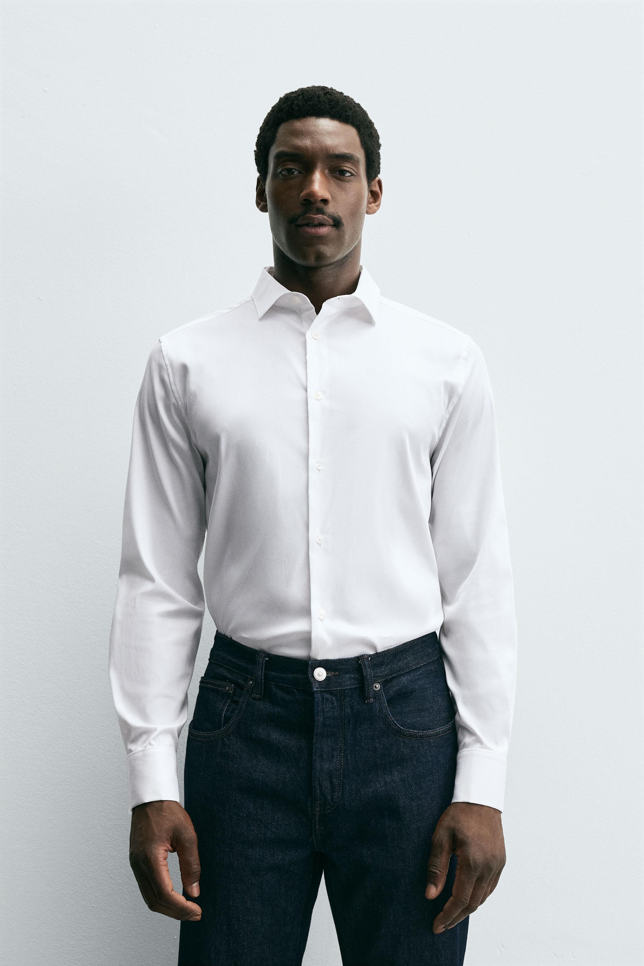 CHEMISE SLIM FIT BOUTONS DE MANCHETTE