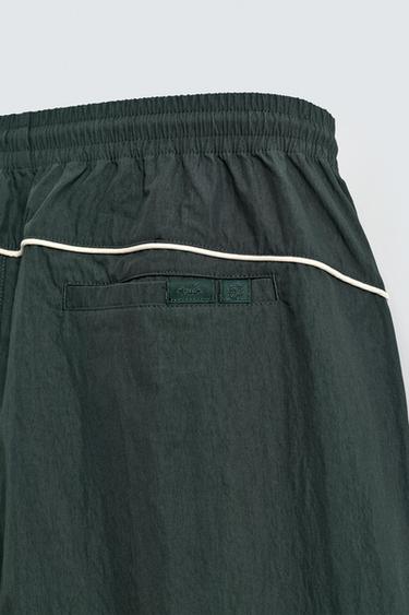 CONTRAST TECHNICAL JOGGER TROUSERS - Green by Zara - Image 9