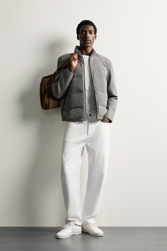 CONTRAST PUFFER JACKET - Greyish by Zara - Image 0