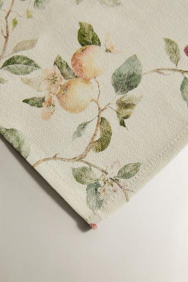 BOTANICAL PRINT NAPKINS (PACK OF 2) - Greens by Zara - Image 2