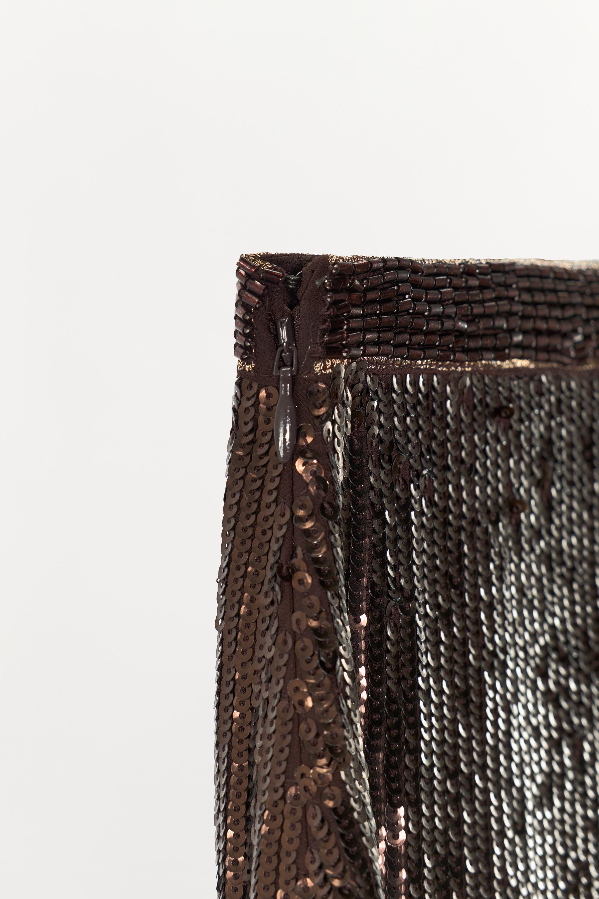 LIMITED EDITION BEADED MIDI SKIRT