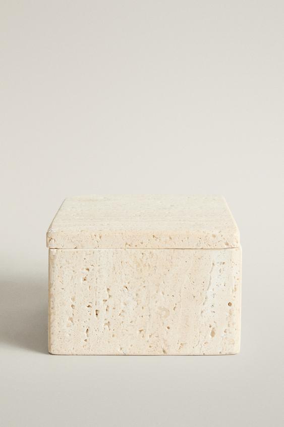 MARBLE BATHROOM ORGANISER BOX - Beige by Zara - Image 0