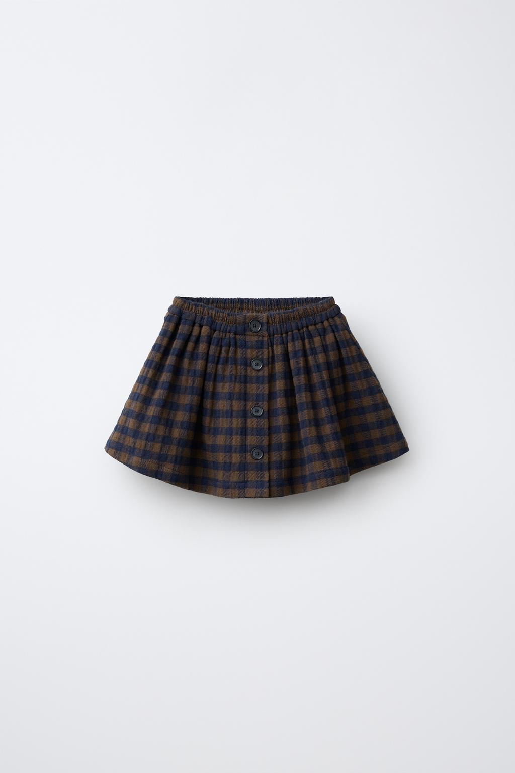 CHECK PRINT SKIRT
