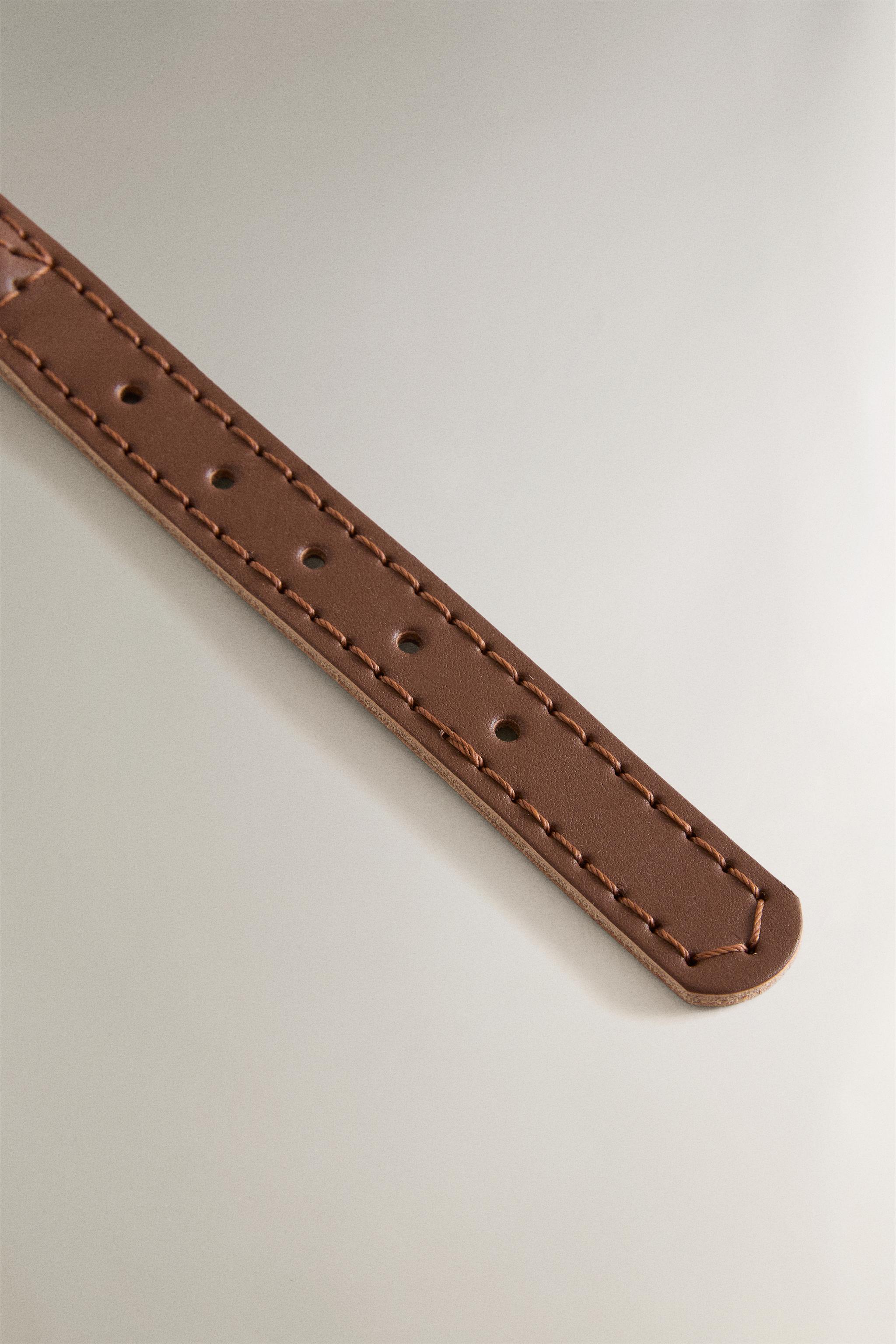 LEATHER AND ROPE PET COLLAR