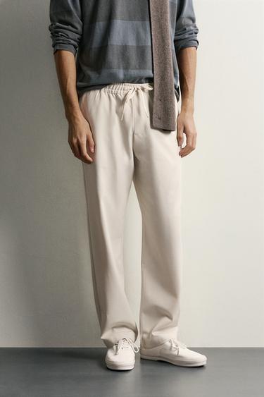 COMFORT REGULAR FIT PANTS — Beige 2