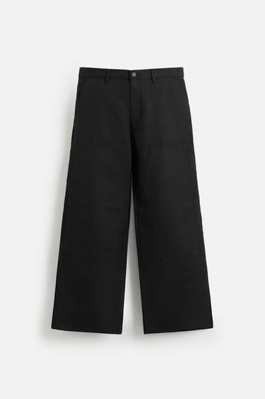 CARPENTER POCKET TROUSERS - Black by Zara