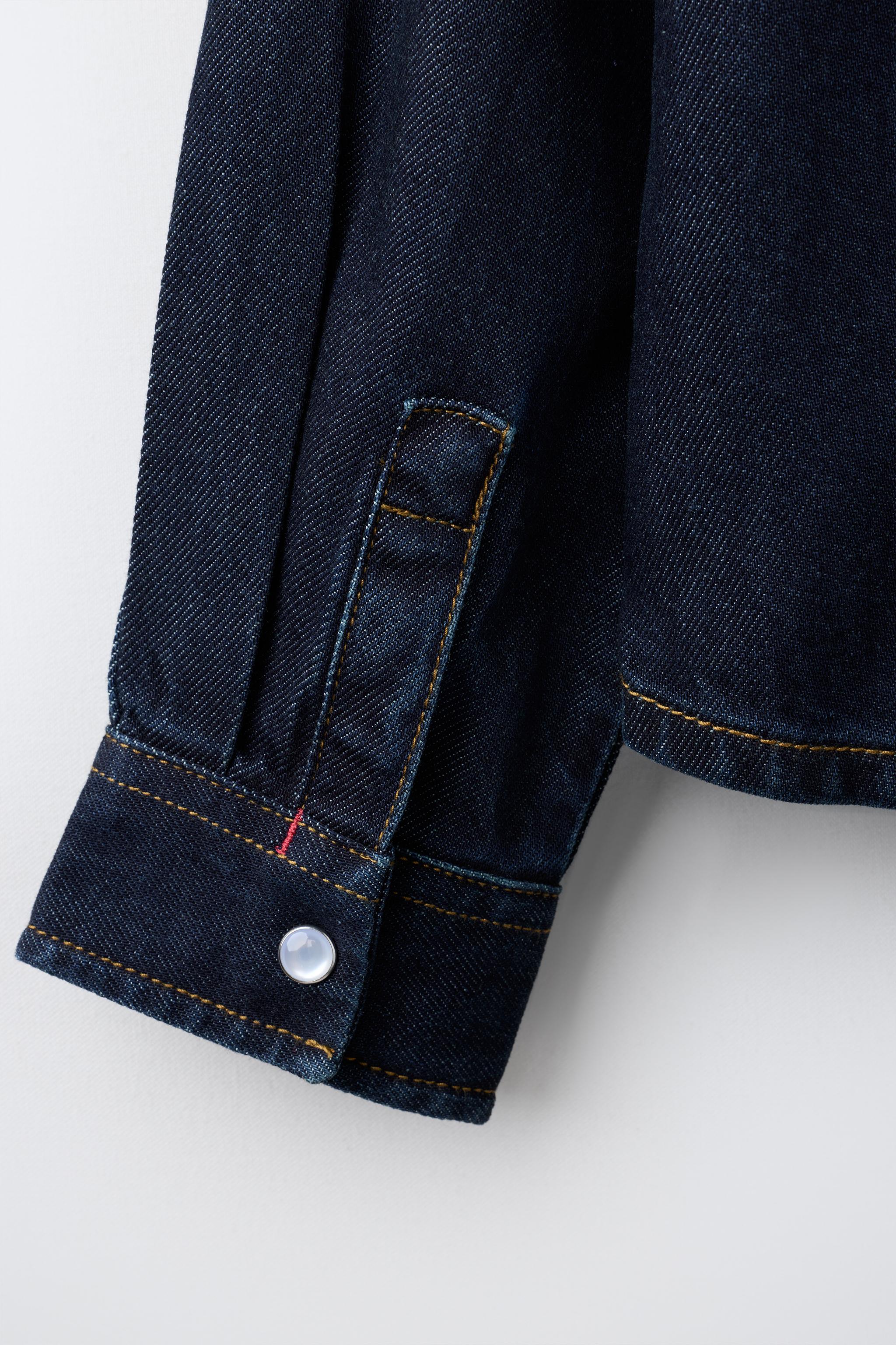 CHEMISE EN DENIM À COUTURES