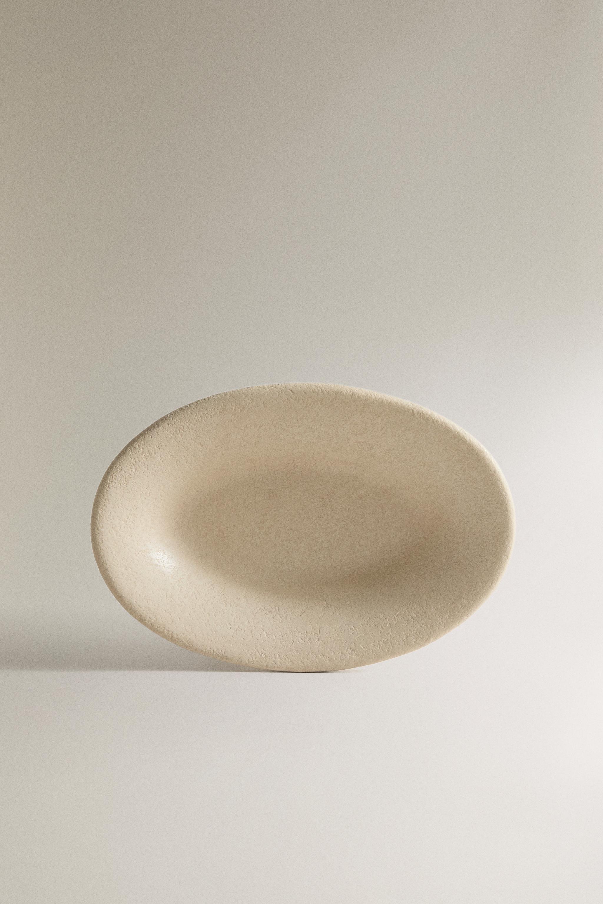 EARTH BROWN CERAMIC BATHROOM SOAP DISH — Grey