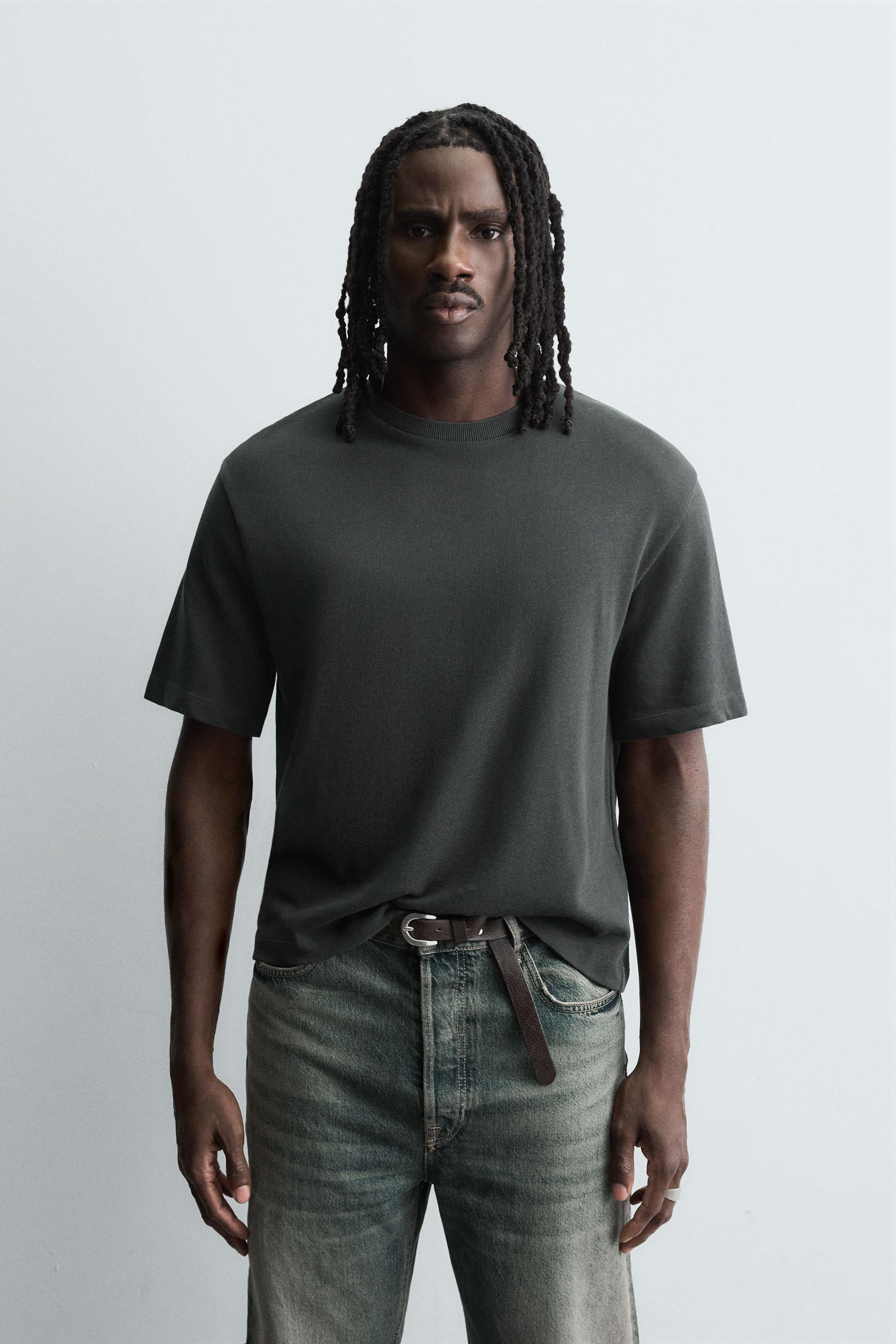 Zara BOXY FIT KNIT T-SHIRT at Mall of America® in Bloomington, MN