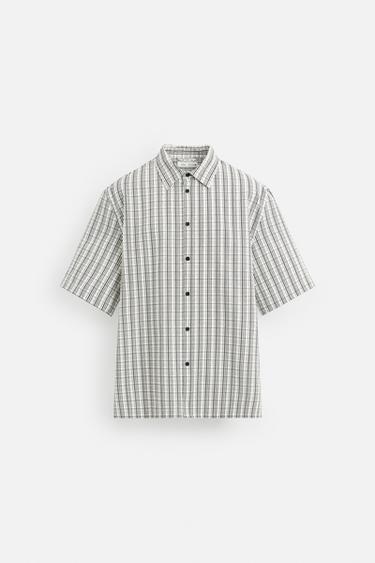 SEERSUCKER PRINT SHIRT - Printed by Zara