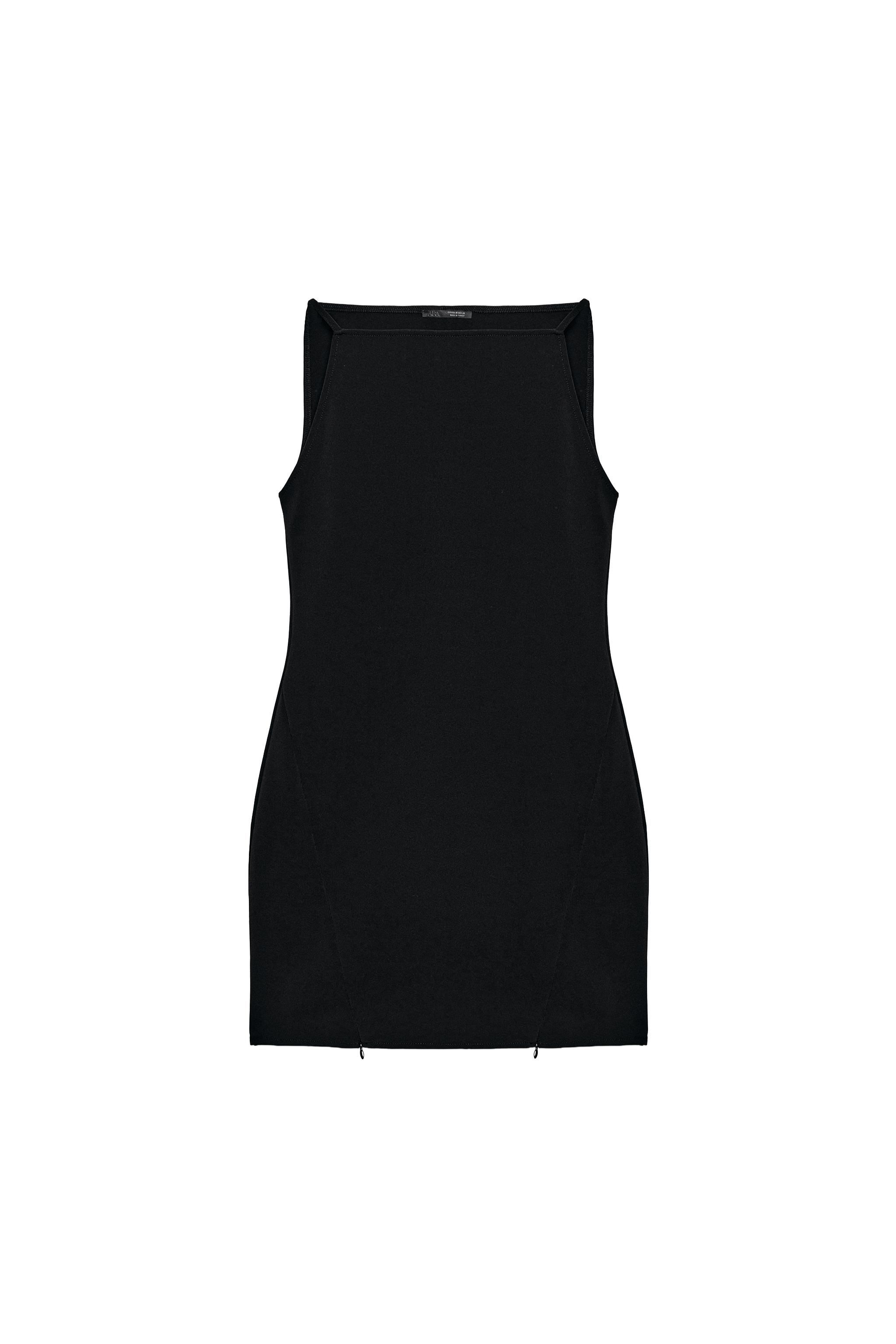 VESTIDO MINI STRETCH CREMALLERAS