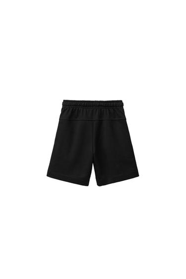 SHORT EN MOLLETON UNI - Noir de Zara - Image 2