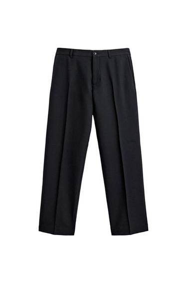 WOOL SUIT TROUSERS - Navy blue by Zara