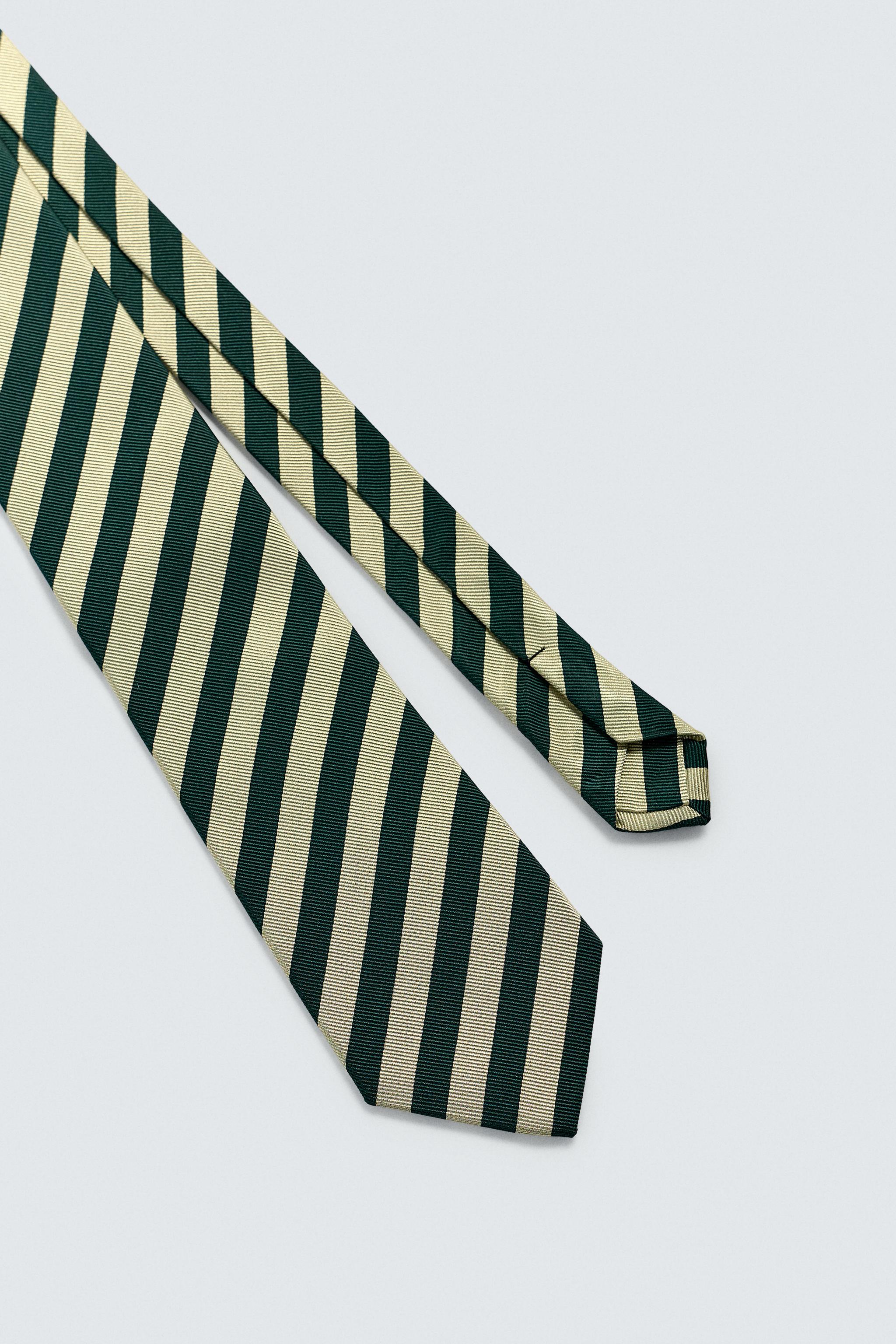 100% SILK STRIPED TIE