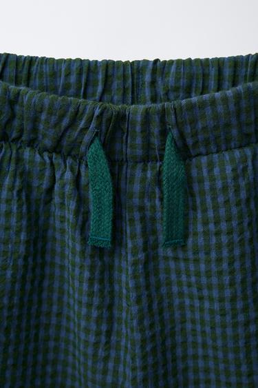 BERMUDA EN SEERSUCKER - Vert bleu de Zara - Image 2
