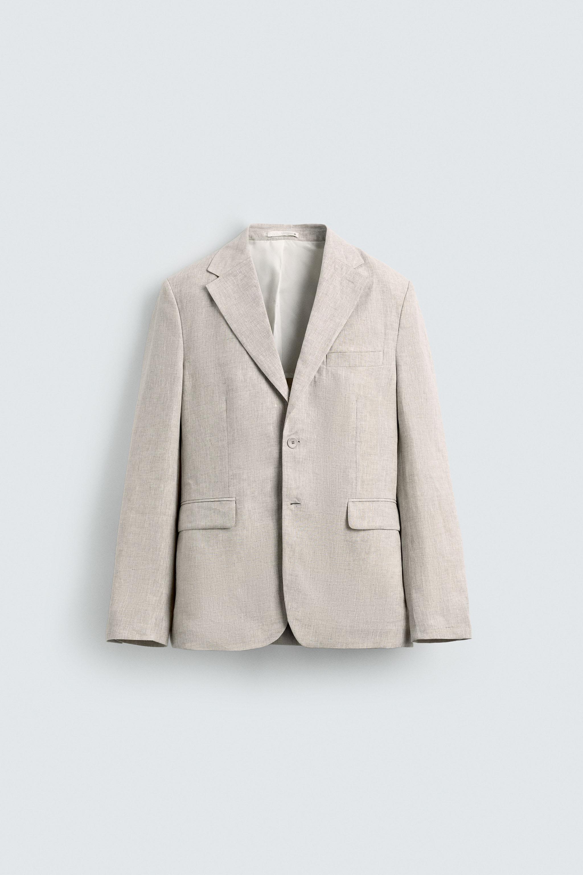 100％リネンスーツブレザー - ライトベージュ | ZARA Japan / 日本