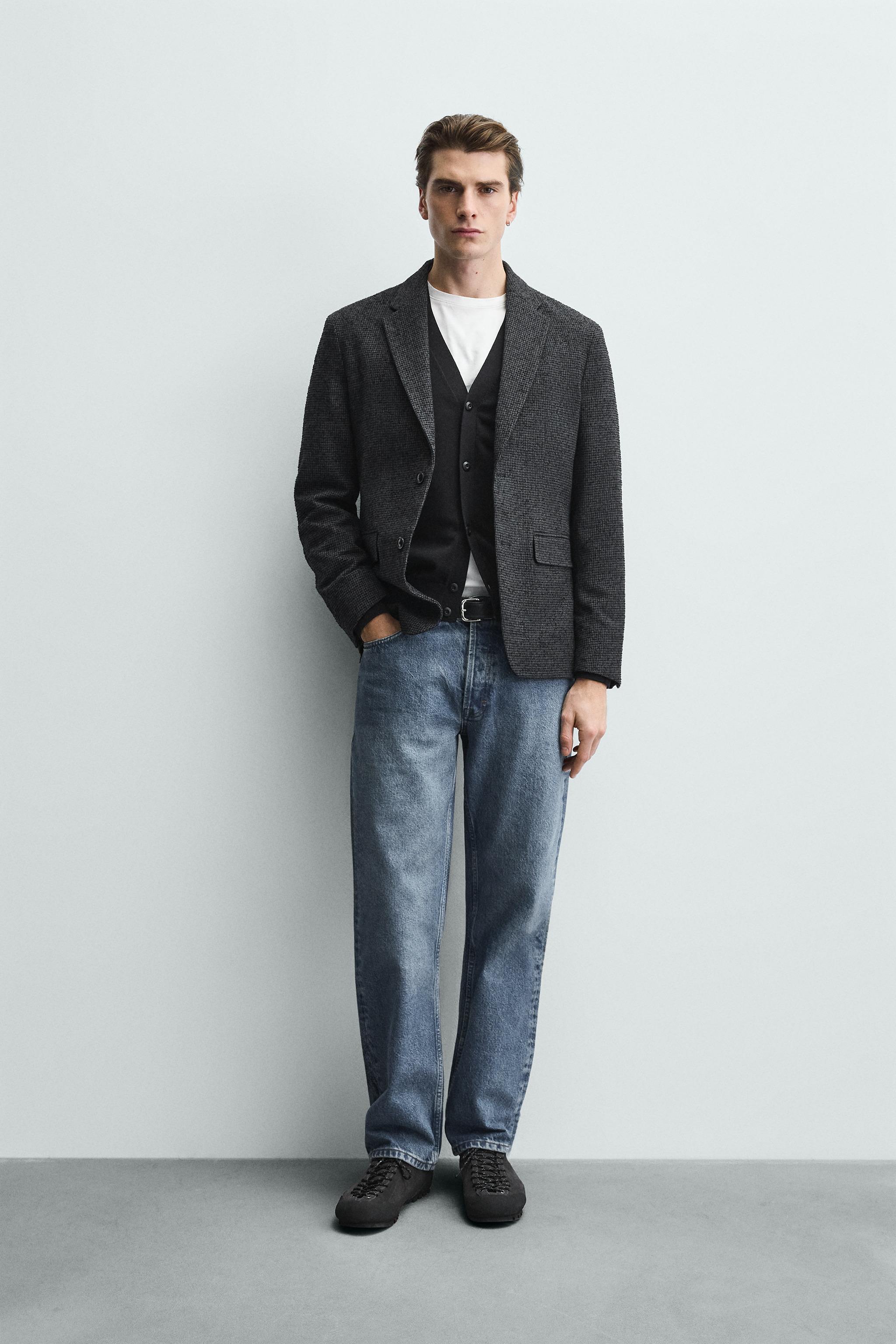 BOUCLÉ HOUNDSTOOTH BLAZER