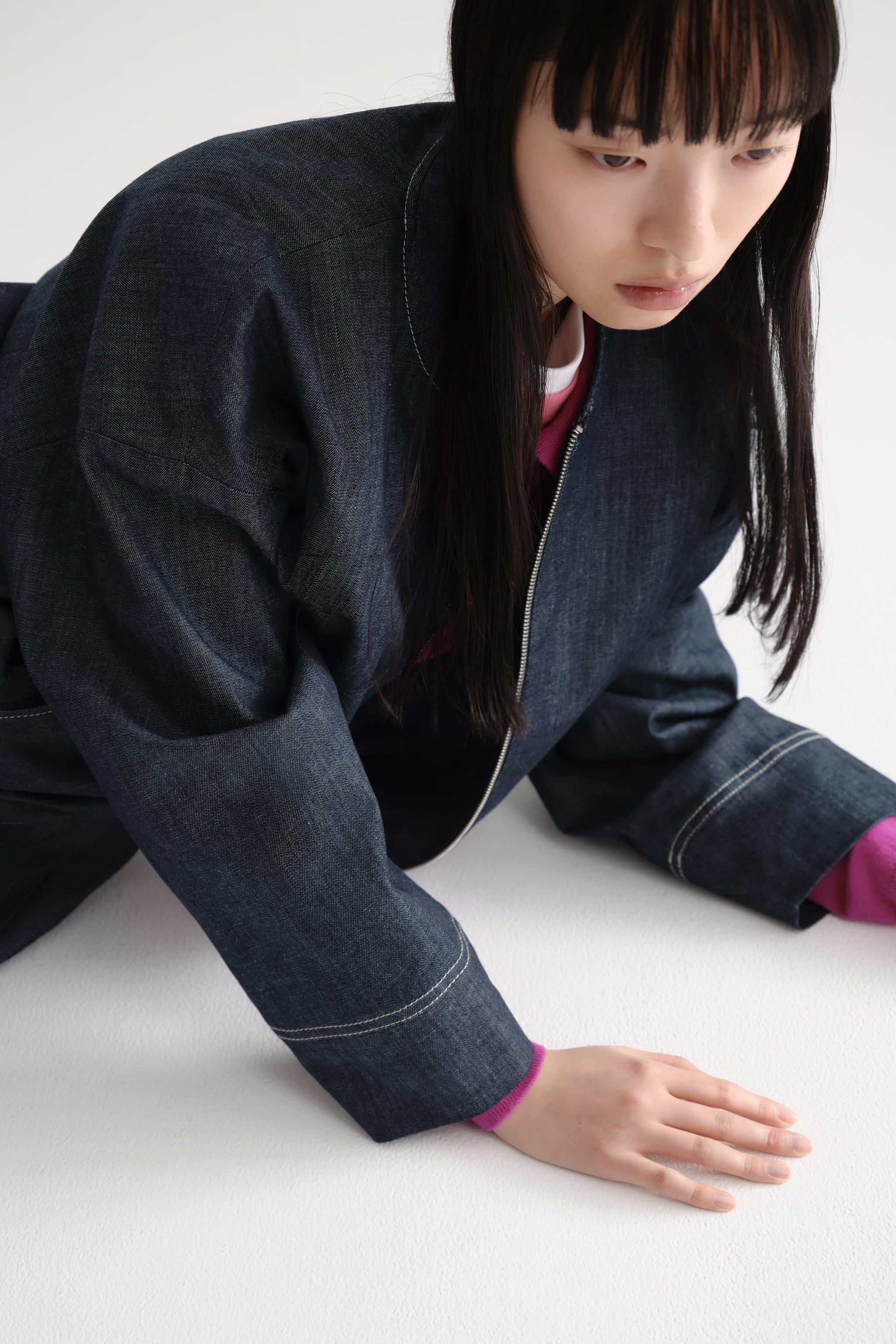 Z1975 デニム グロボ ボンバージャケット - ブルー | ZARA Japan