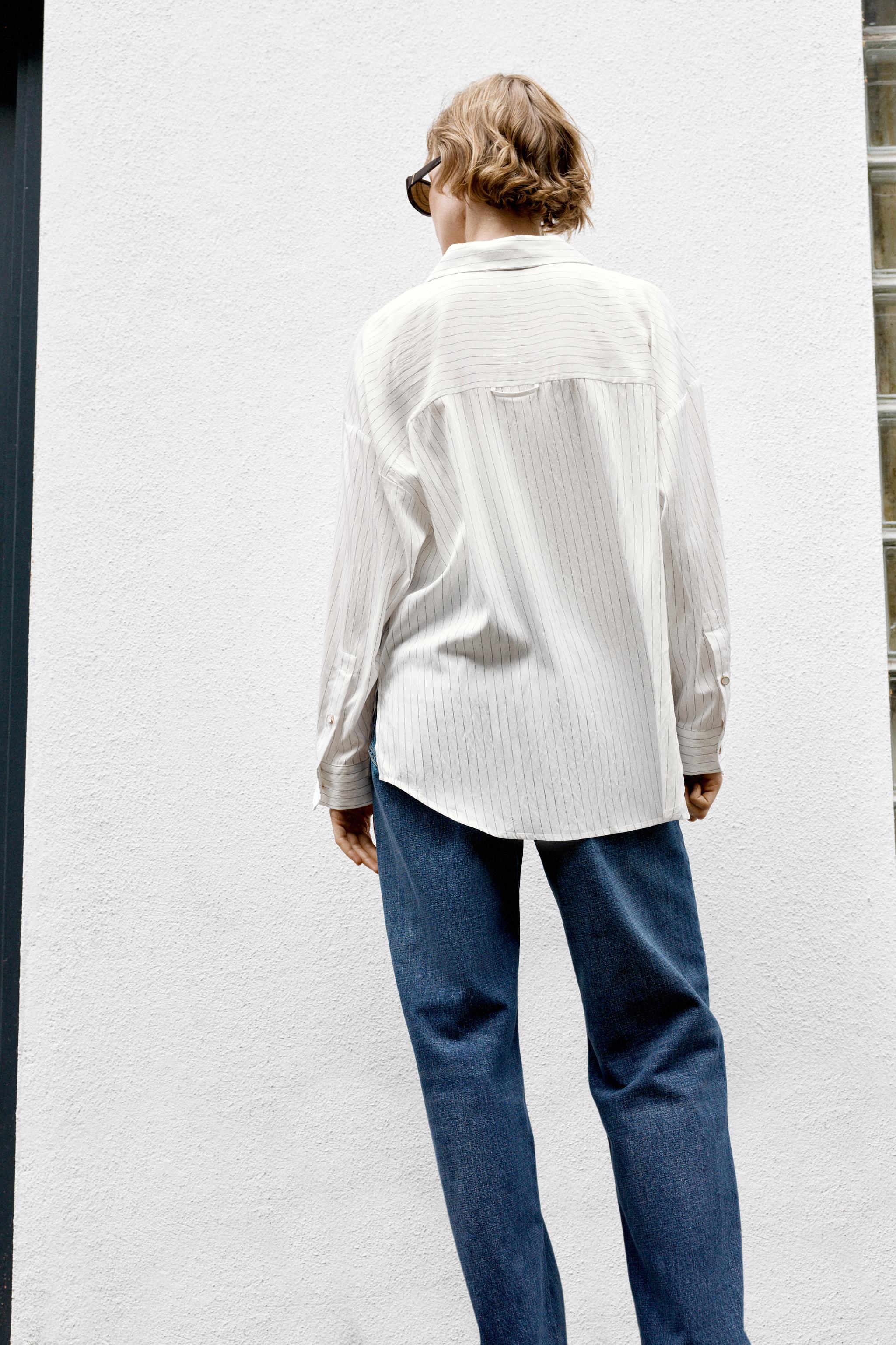 Zara STRIPED SHIRT — фото 5